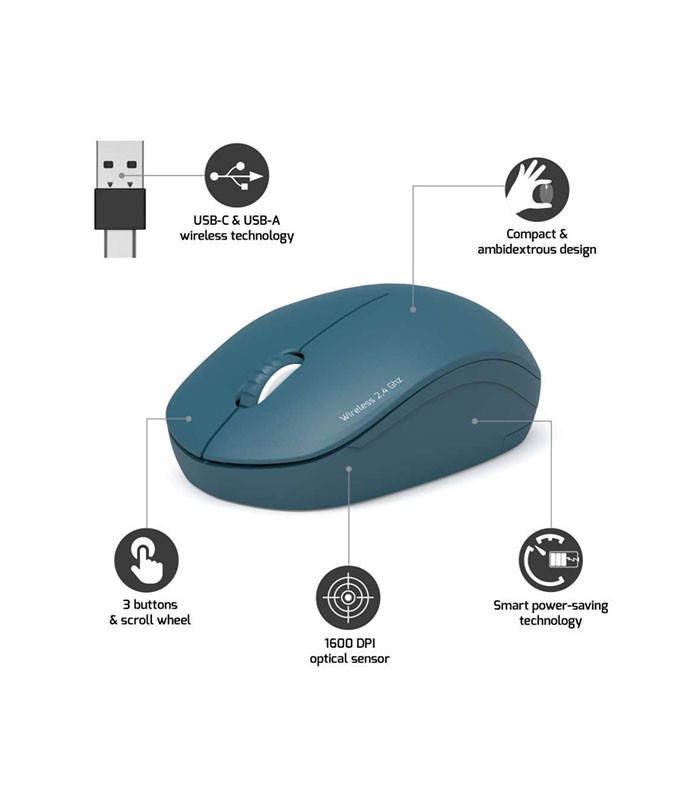 Souris sans fil Port Designs Collection Saphir