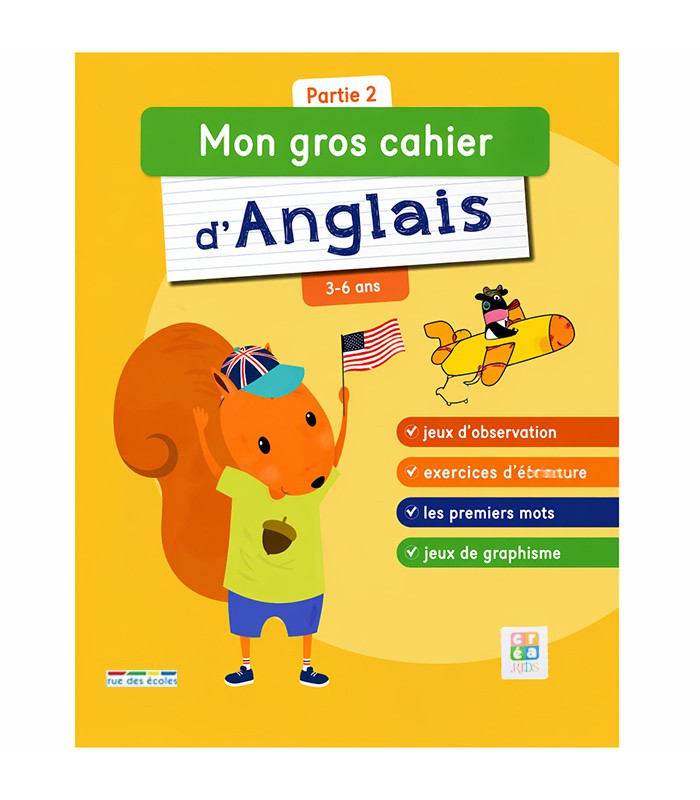 Cahier d'activité "mon gros cahier d'anglais" Série 2 R.RDE-08
