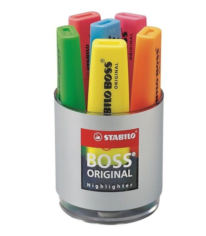 Surligneur 6 couleurs  Boss Tub R.7006