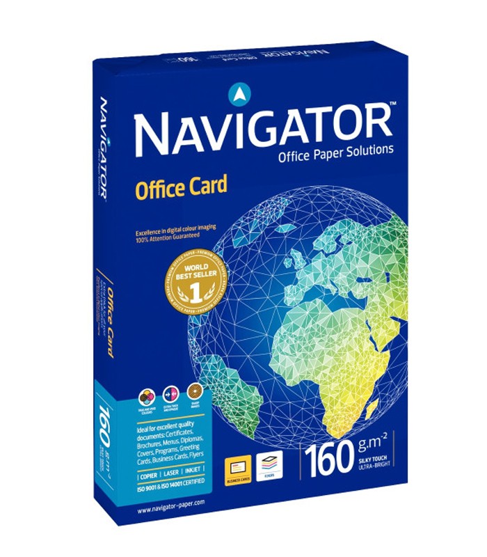 Papier copieur A4 160g blanc paquet de 250 feuilles NAVIGATOR