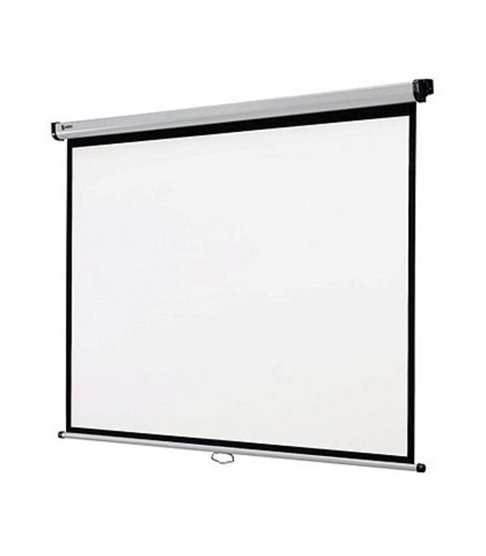 Ecran mural 150cmx114cm manuel toile blanc hors pose