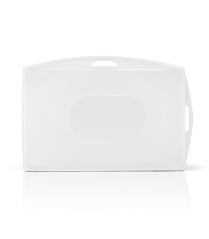 Badge rigide 96x64mm polypro horizontal ou vertical R.200422XXX
