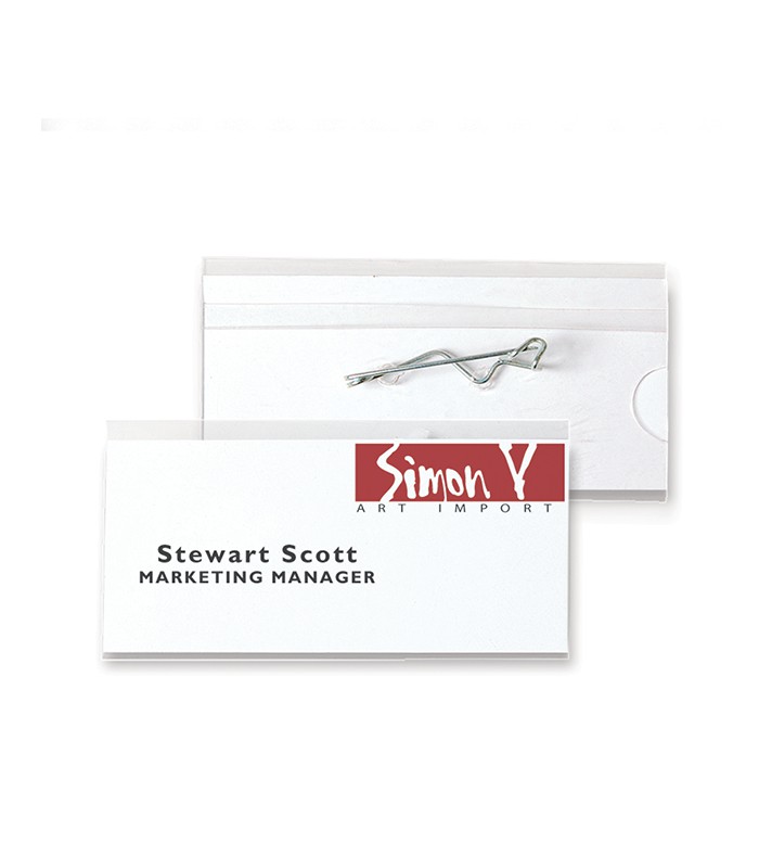 Badge sécurité 90x60mm horizontal sans clip R.200459