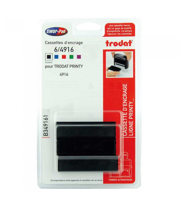 Cassette encrage 6/4916 noir pour 4916- XXX