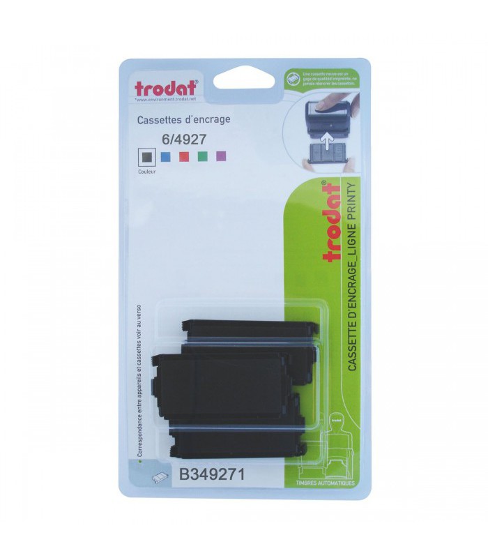 Cassette encrage 6/4927 noir pour 4927-4727-4957-4757- XXX