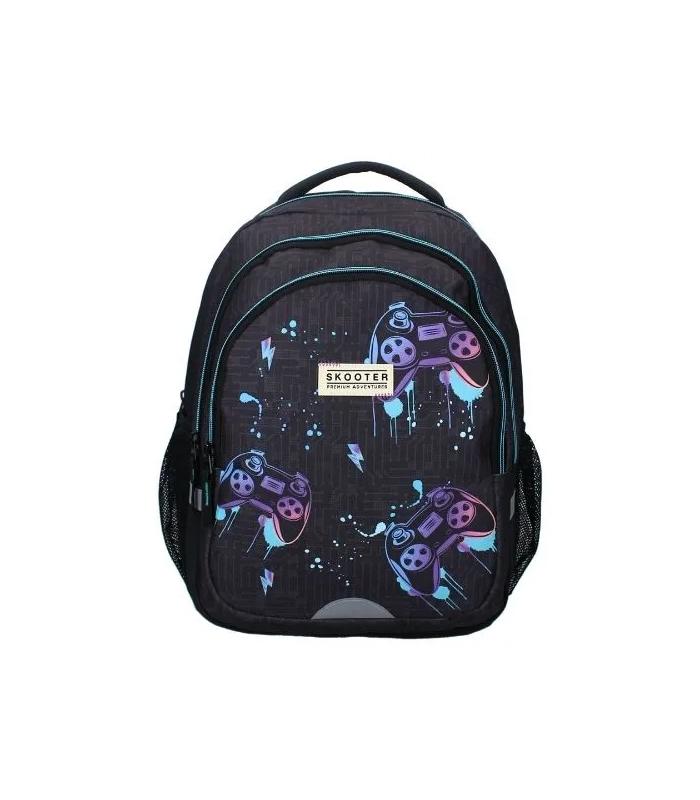 Sac à dos moyen modèle Skooter game face on noir R.421-00555