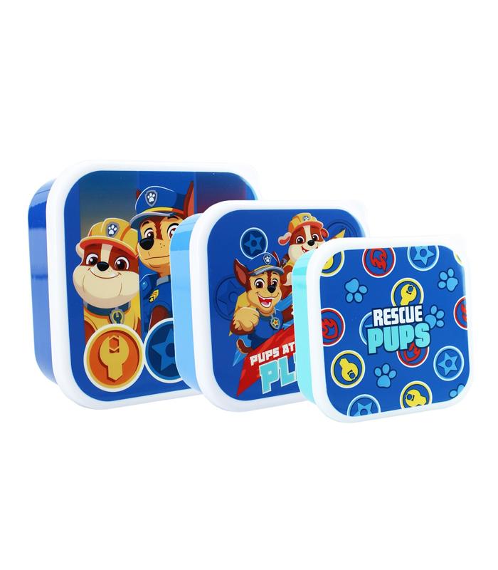 Boîte goûter Paw patrouille fresh bites 3 en 1 bleu R.520-00622