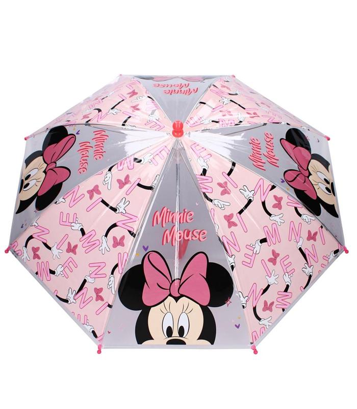 Parapluie Minnie mouse rainy days rose R.799-01255