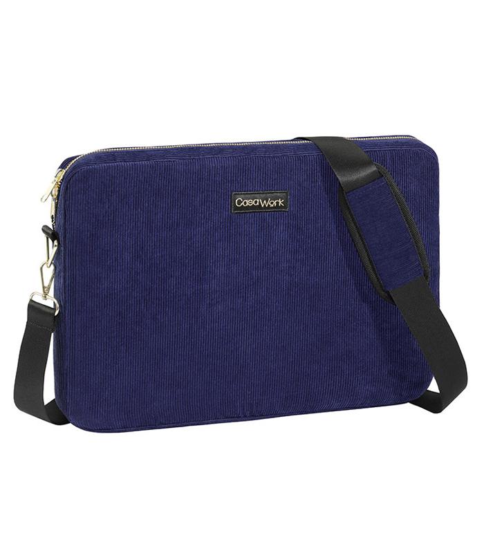 Housse 38.5x26x4.5cm PC 15'' Velvet bleu casawork R.752359 -26