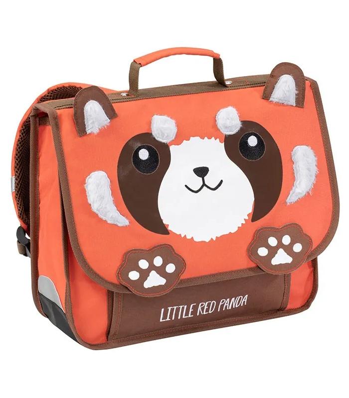 Cartable petit modèle Panda 2 compartiments orange marron R099762-01