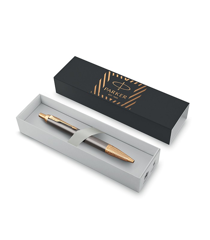 Stylo bille PARKER IM Premium arrow doré M R.PK2200954
