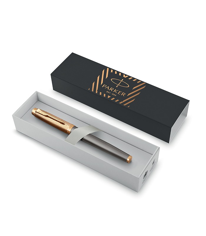 Stylo roller PARKER IM Premium arrow doré F R.PK2200955