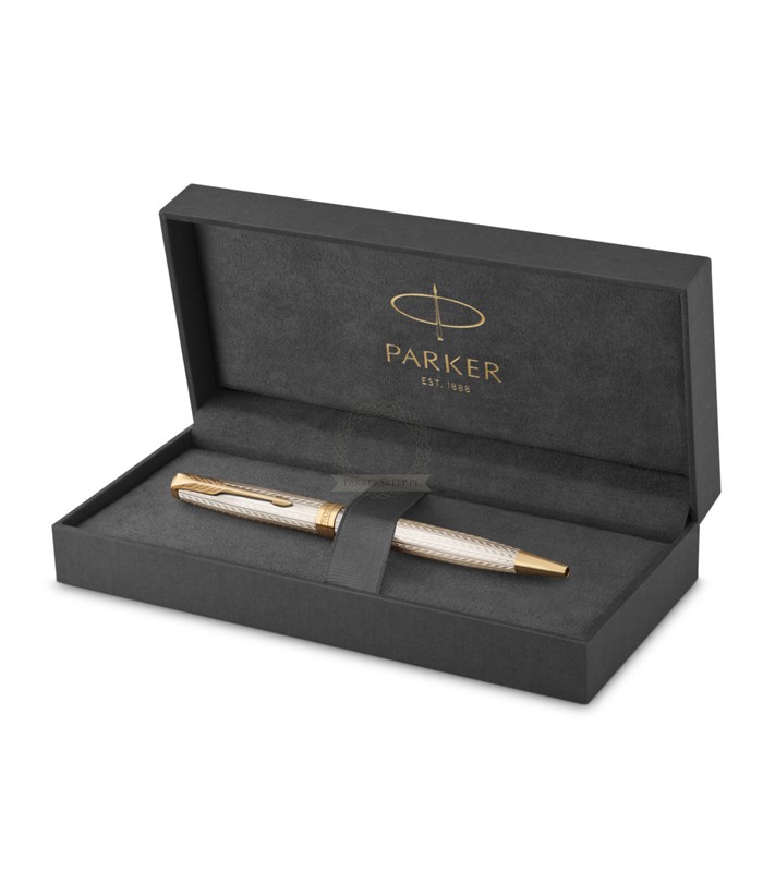 Stylo bille PARKER Sonnet Premium refresh plaqué or M R.PK2119796