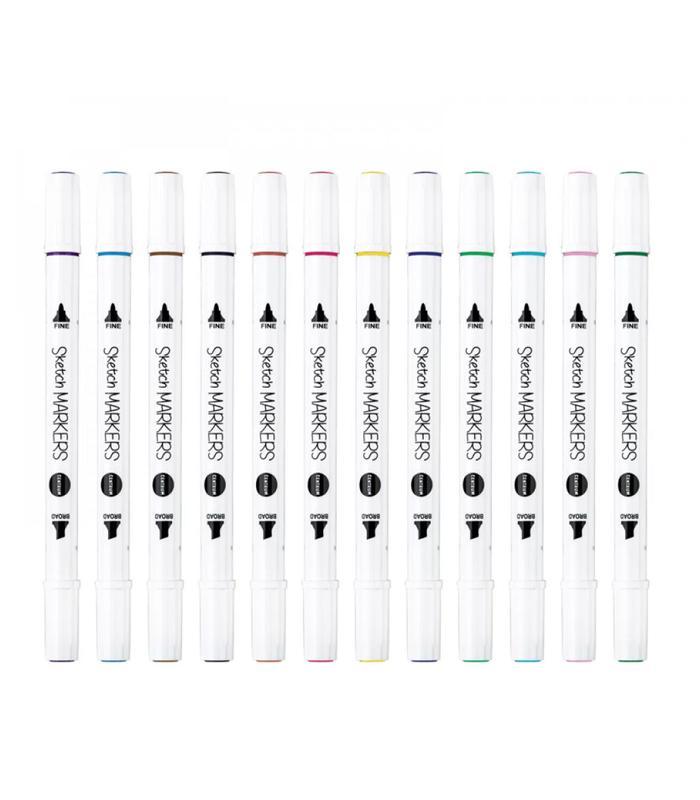 Feutre alcool double pointe pr croquis-graffiti-beaux art 12b R.89700