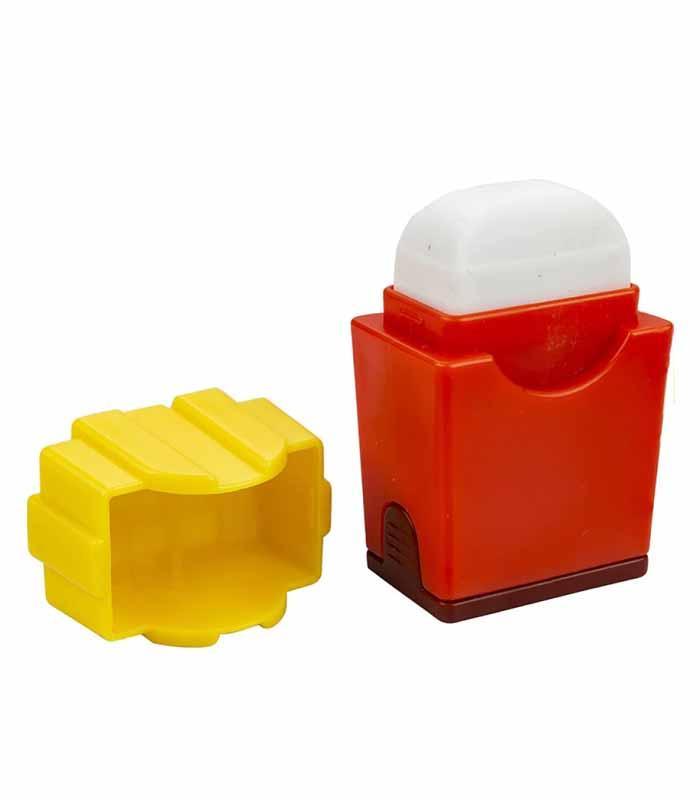 Gomme + taille -crayon avec réservoir Frites R.81025