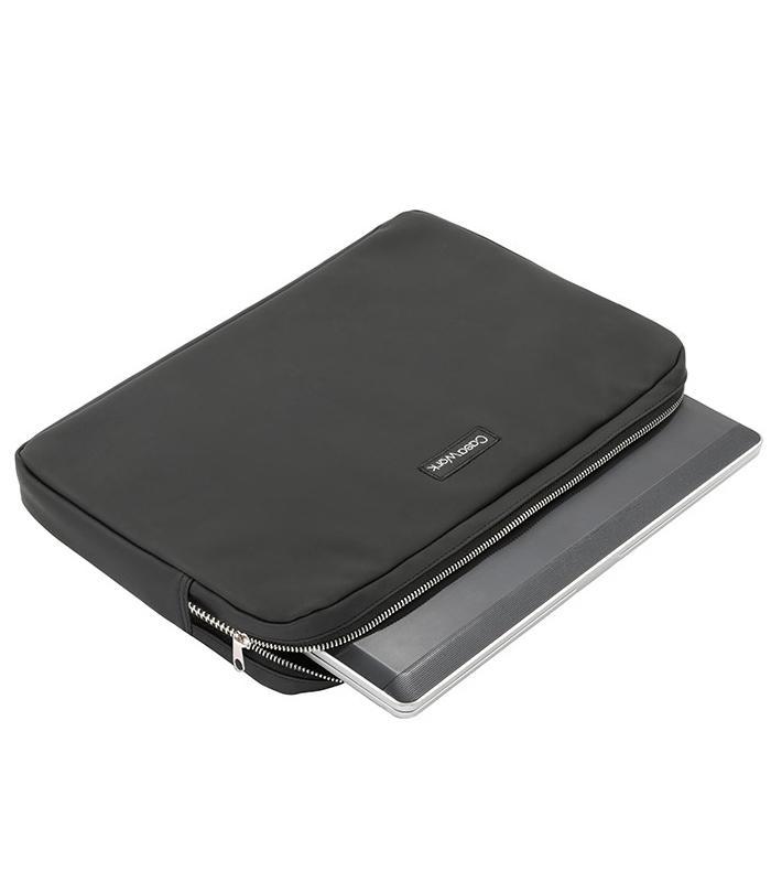 Housse 38.5x26x4.5cm  PC 15'' Casawork gomme noire R.751357-26