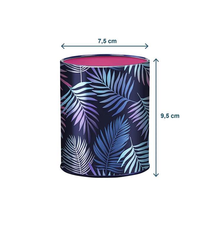 Pot à crayons tropical en métal imprimé R.099464-01