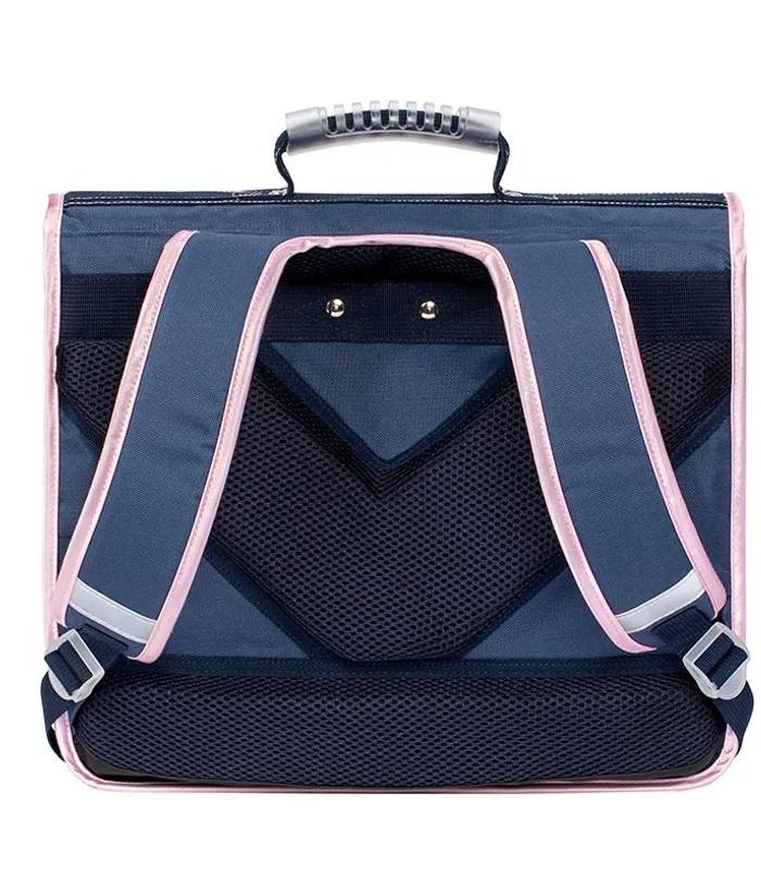 Cartable moyen modèle Ballerine 2 compartiments bleu rose R.099760-01