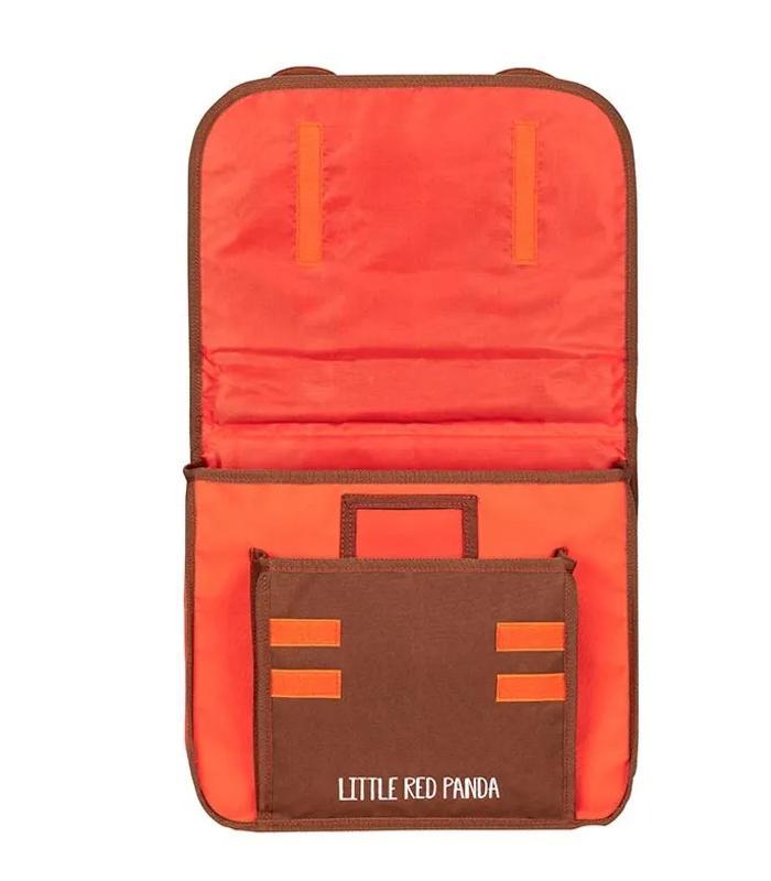 Cartable petit modèle Panda 2 compartiments orange marron R099762-01