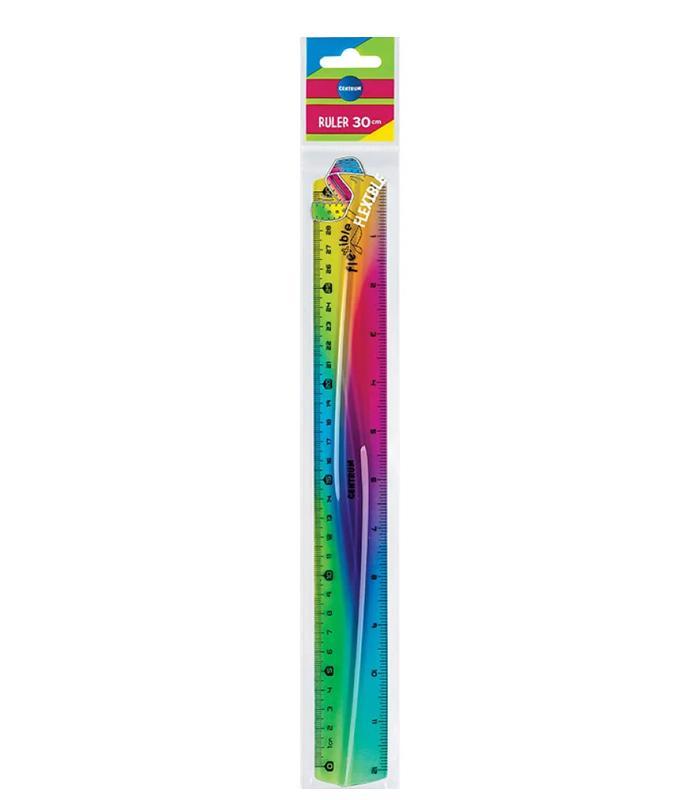 Règle 30cm flexible couleur en dégradé R.81224