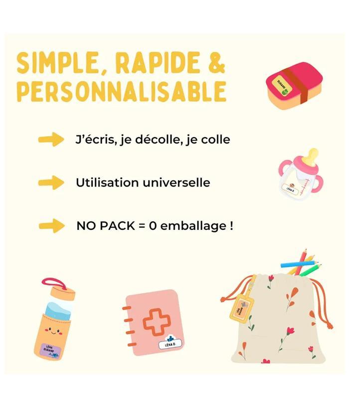Etiquettes scolaire x12 R.GNP-RDCMAT