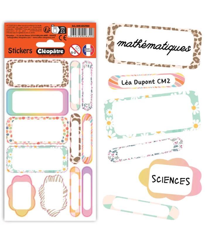 Etiquettes scolaire x12 primaire R.GNP-RDCPRIM