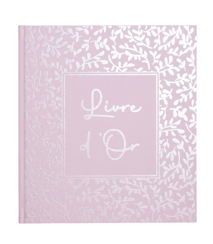 Livre d'or 21x19cm  140 pages rose candy R.47364E