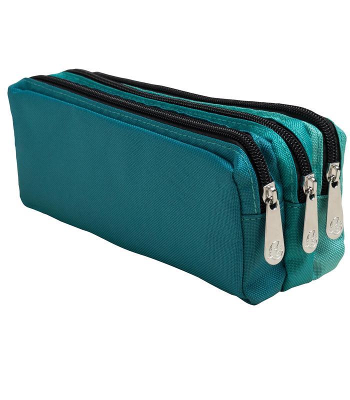 Fourre-tout rectangulaire polyester 3 compart couleur ass R.52950E