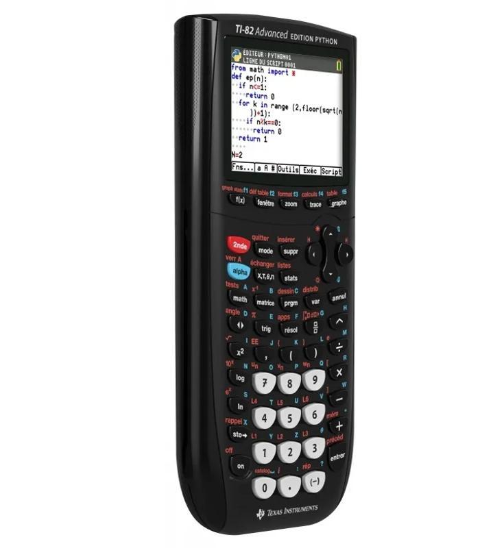 Calculatrice graphique TI 82 Advanced Édition Python