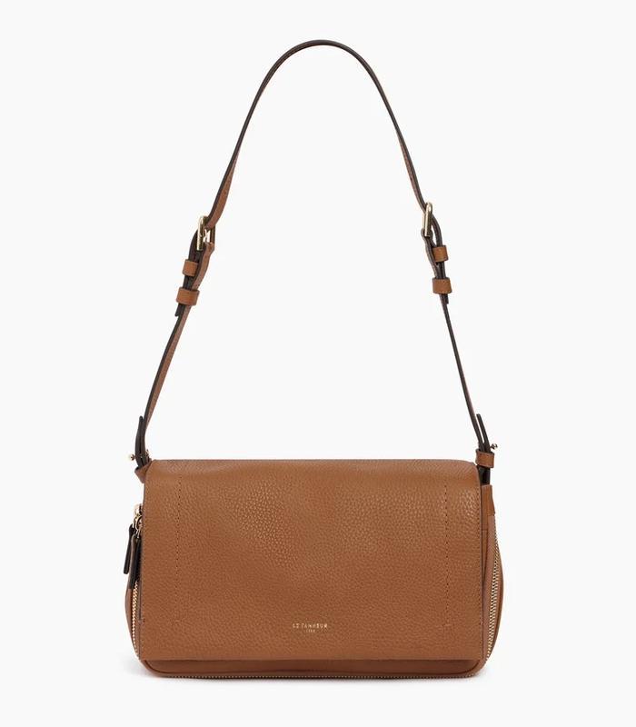 Sac besace porté épaule 26x16x8 cm Aurore cuir grainé R.TAUR1200ASS