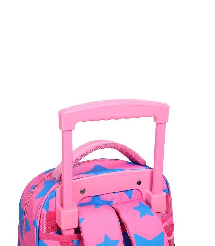 Trolley grand modèle starlight rose bleu 3 compartiments R.LS03947