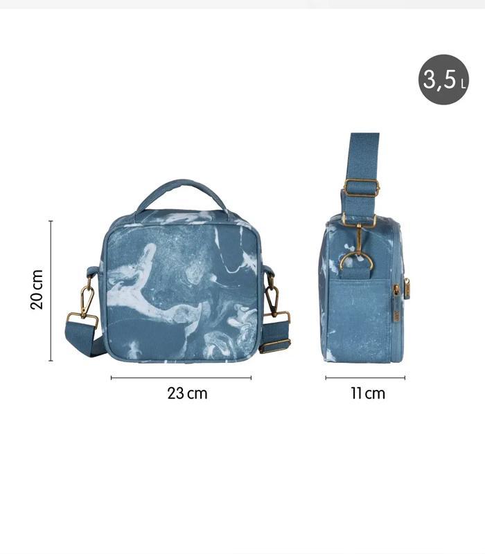 Sac isotherme 3 boîtes alimentaires 3,5L Lava Bleu R.08806LVB