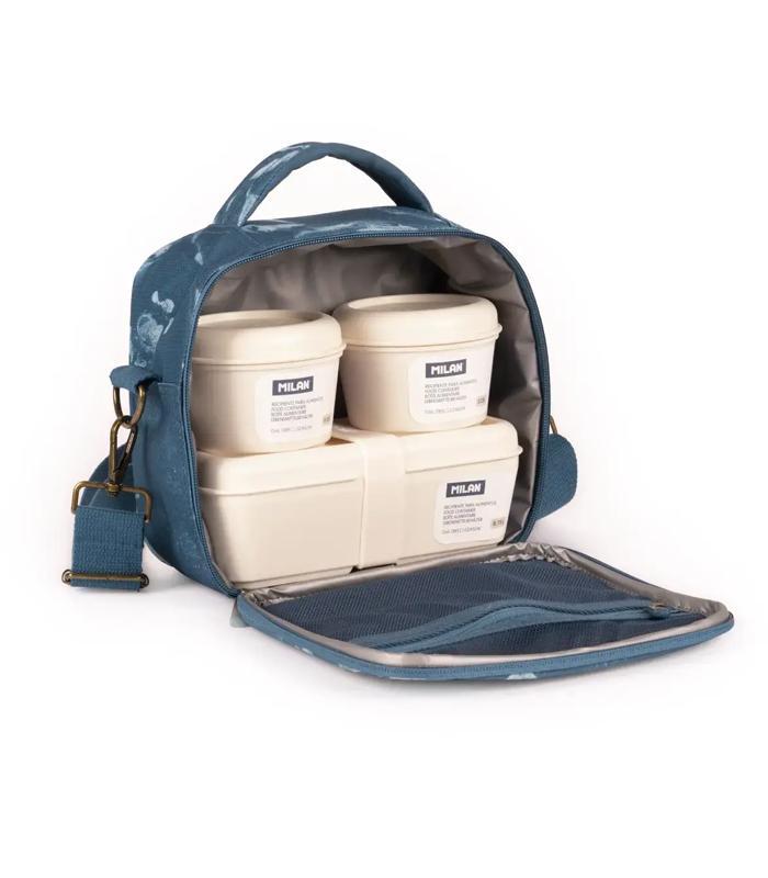 Sac isotherme 3 boîtes alimentaires 3,5L Lava Bleu R.08806LVB