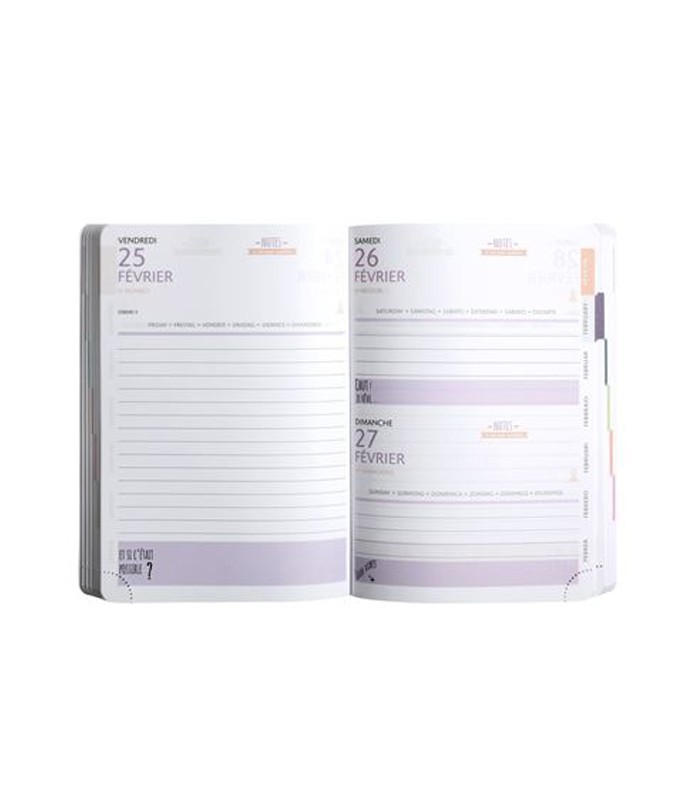 Agenda journalier 15x21 forum office soft harmony R.21429-3-6E FRANCO
