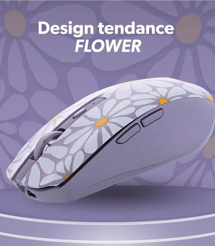 Souris sans fil TNB Bluetooth rechargeable -Flower EXCLUSIV 