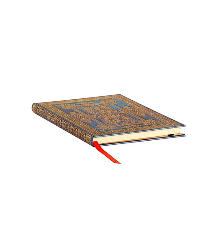 Carnet 120x180m couverture rigide non ligné bleu luxe 144p R.PB9592-7