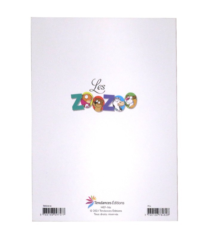 Carte 14x20cm "l'humour en folie" assortis 
