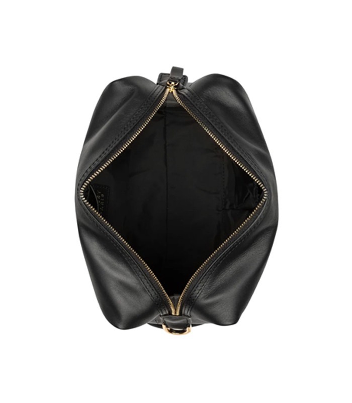 Trousse de toilette 18x25x11cm Le cuir lisse noir R.00299115100