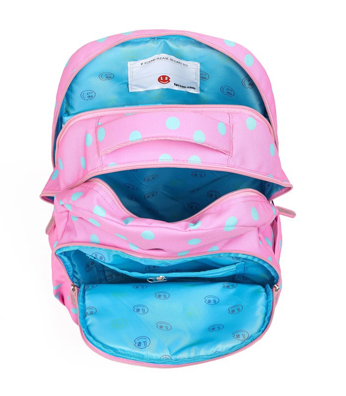 Sac à dos grand modèle joy rose 3 compartiments R.LS02826