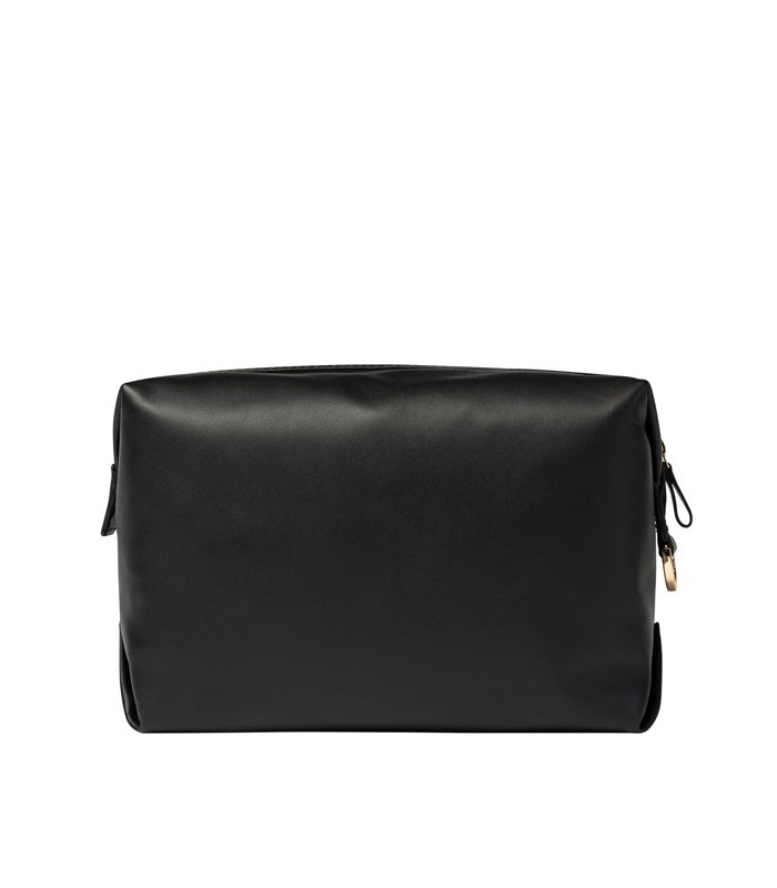 Trousse de toilette 18x25x11cm Le cuir lisse noir R.00299115100