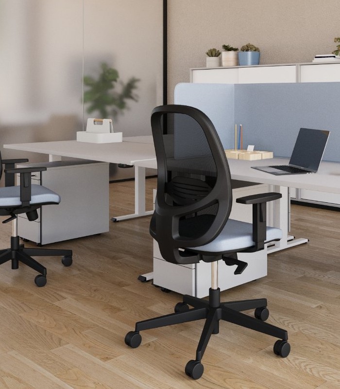 Bureau droit électrique E-Como 160x80 cm noyer pieds blancs XXX
