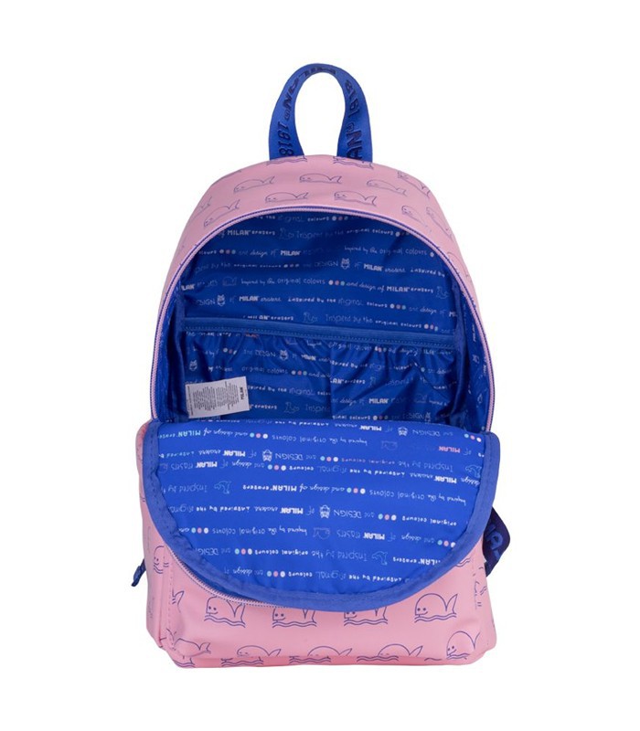 Sac à dos moyen modèle baleine rose R.6248Z460P