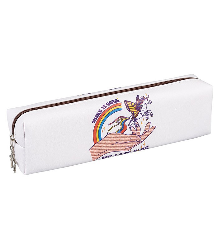 Fourre-tout 20x6x4.5cm licornes R.81041