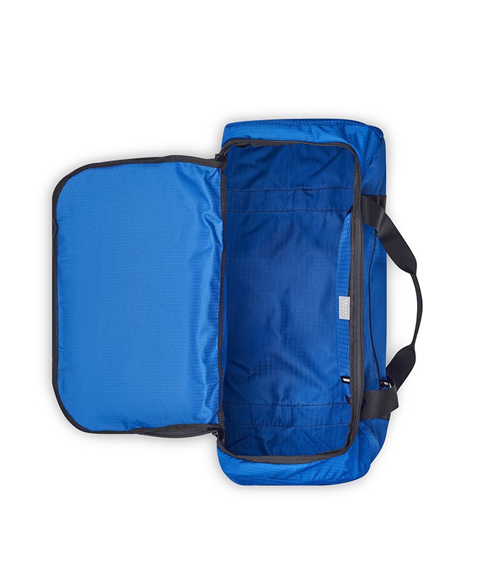 Sac de voyage 55x25x35cm Nomade bleu pliable R.00333540302