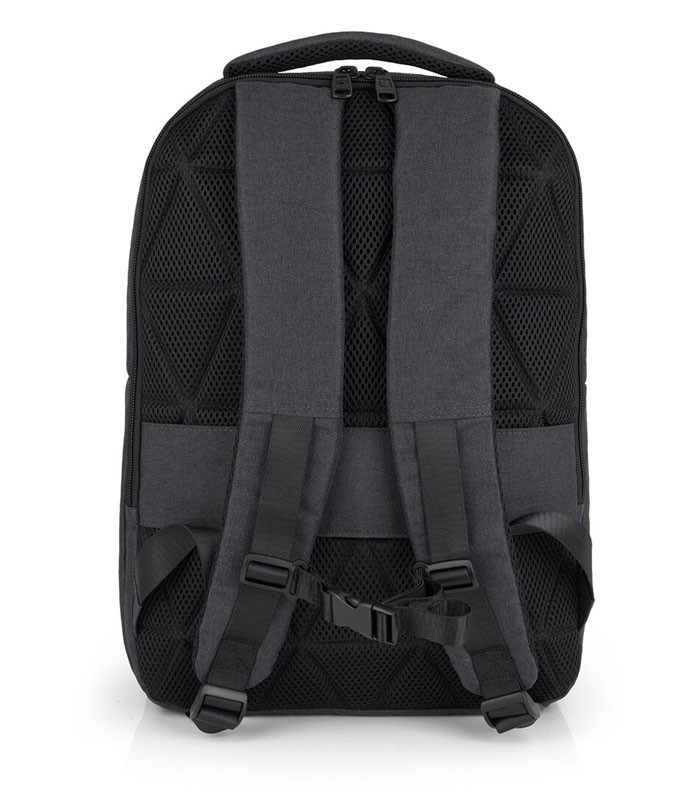 Sac à dos 31x43x12cm 15.6" Level gris antivol imperméable R.413455