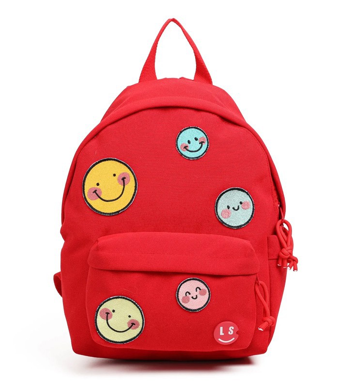 Sac à dos moyen modèle smiley rouge R.LS42173