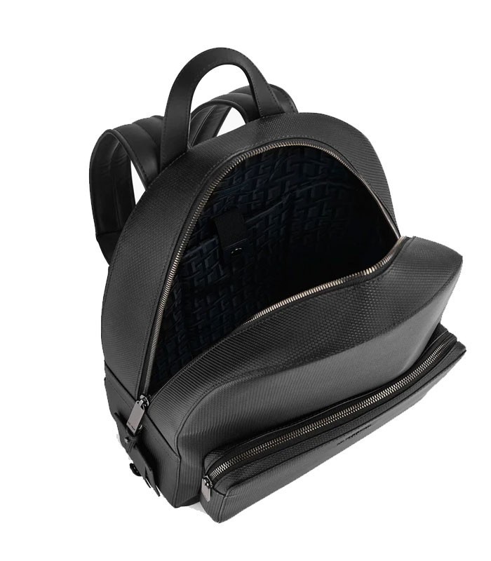 Sac à dos 30x43x17cm Emile à rabats noir R.TMIL2717N01