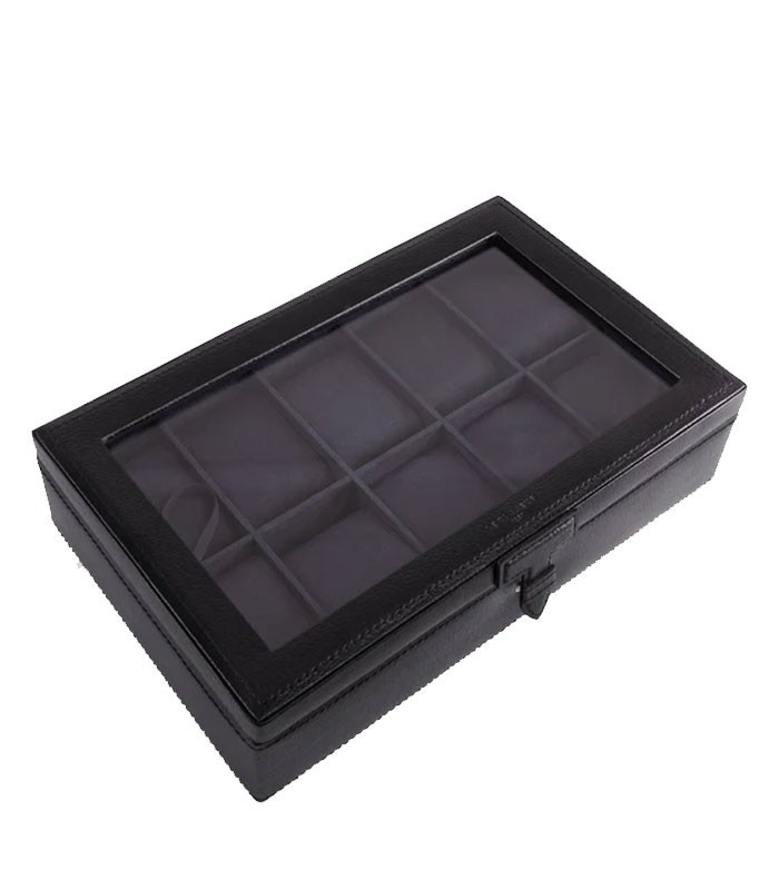 Coffret montres 25x19x7.5cm rectangulaire 10 compartiments R.TBJ7394