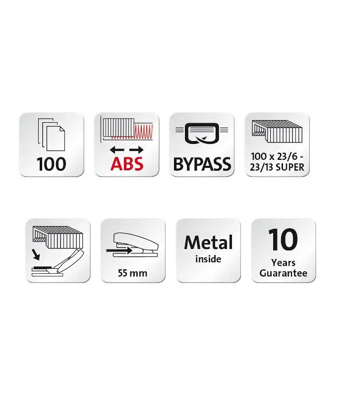 Agrafeuse n°23/6-23/13 de bureau B40 100 feuilles R.023-0056   