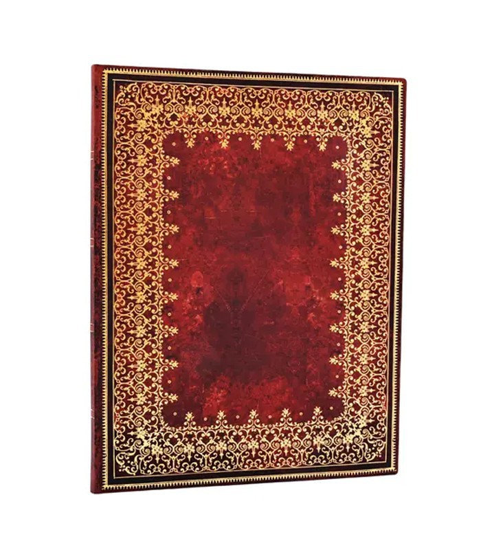 Carnet 90x140mm couverture rigide ligné ancien cuir 176p R.PB9923-9